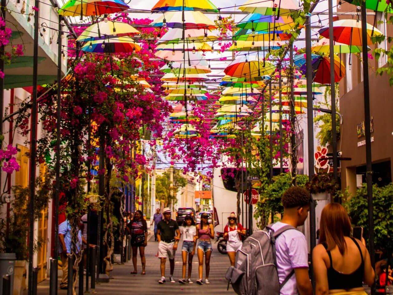 Umbrella Street Puerto Plata